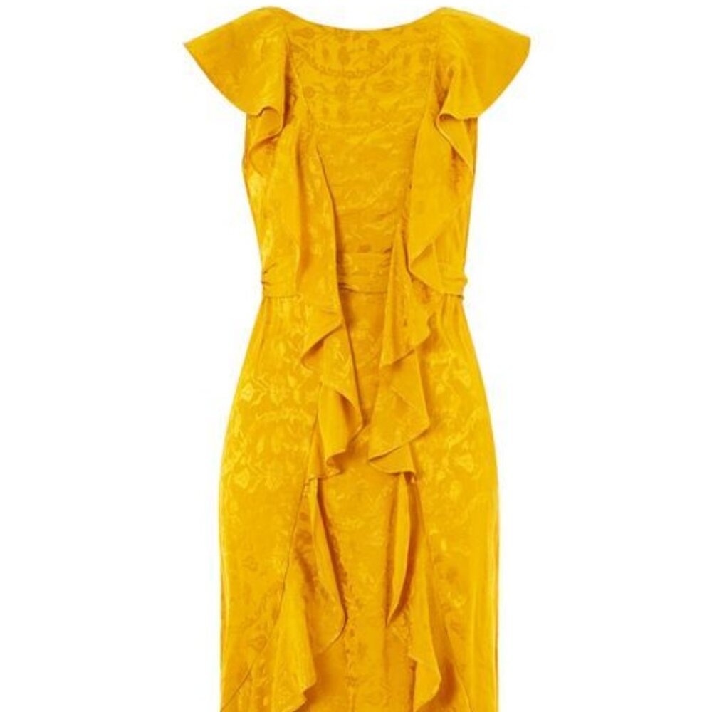 Top Shop Ruffle Midi Dress